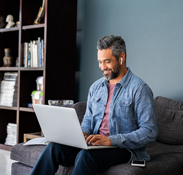 man on laptop